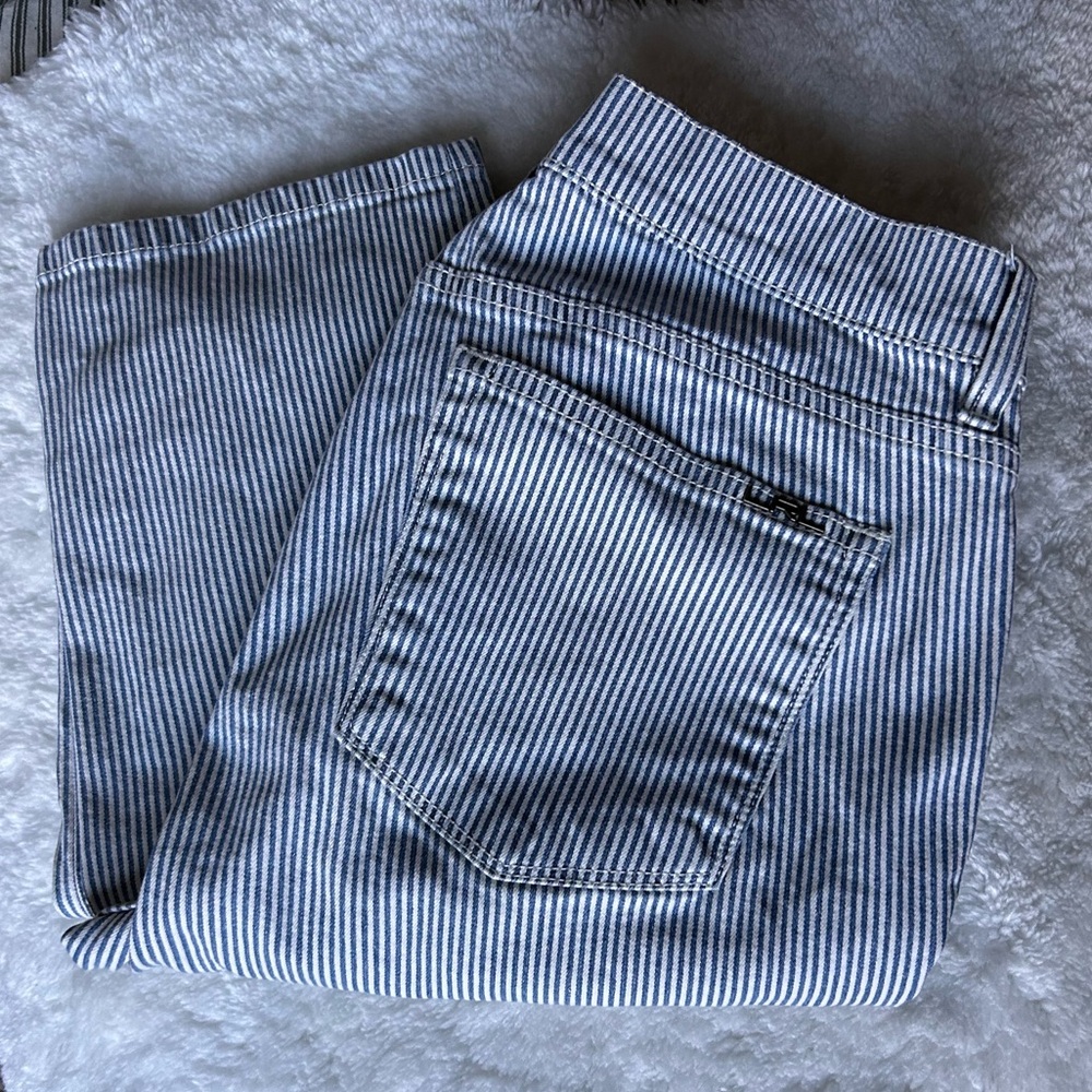 Lauren Ralph Lauren Ticking Stripe Low Rise Jean